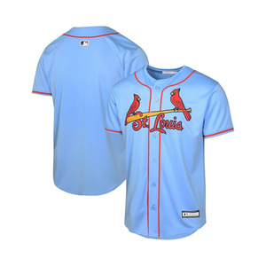 เสื้อทีมเด็ก St. Louis Cardinals MLB รุ่นเยาวชน 8-20 ปี สีฟ้าอ่อน แบบสำรอง - Product Image 1