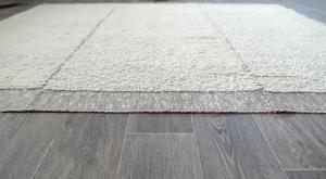Alfombra de Lana Hecha a Mano, Alfombra Moderna Texturizada de Color Marfil Neutro para Sala de Estar, Dormitorio, Decoración del Hogar, Alfombra Suave Tejida a Mano - Product Image 3