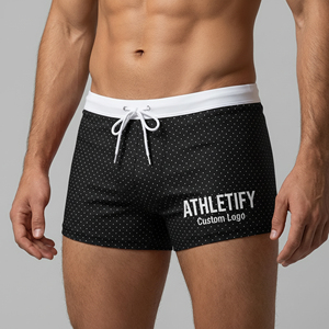 กางเกงว่ายน้ำชาย ATHLETIFY แห้งเร็ว UPF50+ เป็นมิตรกับสิ่งแวดล้อม กางเกงชายหาด - โลโก้สั่งทำได้ สวมใส่สบาย ทนทาน เหมาะสำหรับเล่นกีฬา - Product Image 1