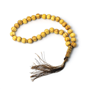 Venta al por mayor de 33 y 99 piezas de Tasbiha Islámica Musulmana de Indonesia, cuentas de oración de 12 mm, pulsera de cuentas de madera natural - Product Image 5