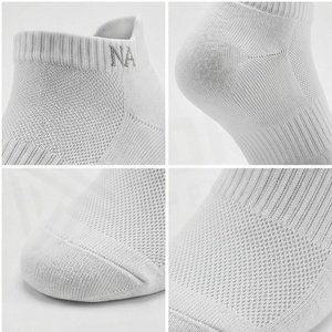 Chaussettes blanches respirantes en tricot pour la course à pied, pour adultes, chaussettes de sport d'été - Product Image 4