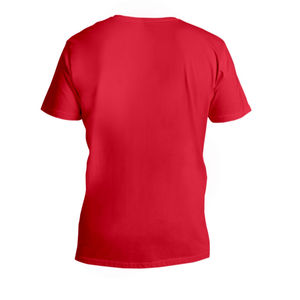 Camiseta de cuello en V para hombre, lisa, con estampado personalizado, de alta calidad, camiseta básica con cuello en V, ropa de gimnasio para hombre, OEM - Product Image 4