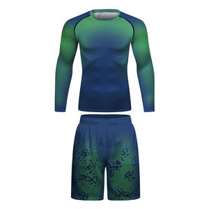 Ensemble short et rashguard de compression pour homme NOVERA INDUSTRIES – Maillot de bain anti-UV extensible pour le surf - Product Image 1