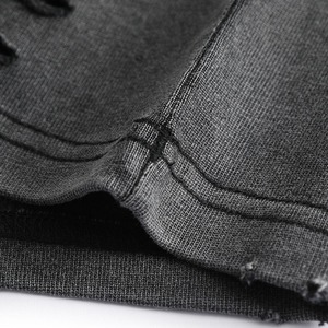 Nueva Camiseta Oversize de Estilo Urbano con Lavado Ácido, Personalizada, Vintage, de Corte Regular, Manga Corta, Cuello Redondo, con Efecto Desgastado - Product Image 6