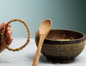 SPECIAL OFFER HANDCRAFTED <b>COCONUT</b> <b>SHELL</b> BOWL NATURAL FOOD SAFE KITCHEN BOWL - Product Image 2