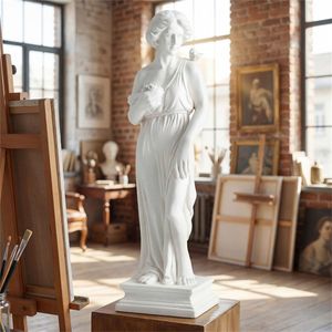 Estatua Decorativa para Jardín o Patio de Diosa Griega, Escultura de MgO para Exteriores Resistente a la Intemperie, Acabado Pulido de 31.5 Pulgadas - Product Image 4