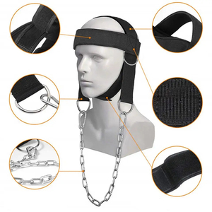 Arnés de Cuello y Cabeza para Levantamiento de Pesas, Resistente, Duradero y Cómodo, con Cuero PU y Acero Inoxidable para Hombre - Product Image 4