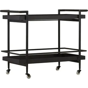 Luxury Handmade Eco-Friendly Metal Hotel Serving Trolley Modern <b>Rolling</b> Cart with Wheels for Restaurant <b>Banquet</b> Wedding Party - Product Image 2