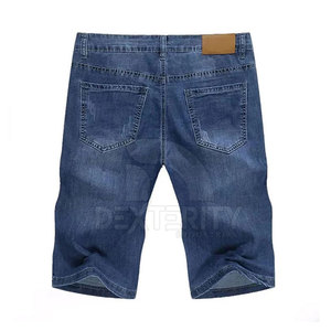 Shorts en jean décontractés pour hommes, légers et respirants, avec fermeture éclair – Collection été, vente en gros - Product Image 2