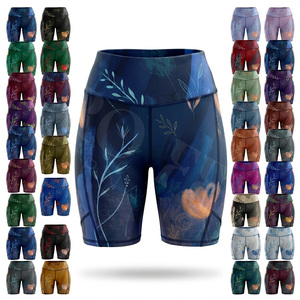 Fitness Wear Customized Design Gym Shorts Seamless Breathable Stretch Workout Running Sports with Pocket Push Up <b>Booty</b> Shorts - Product Image 1