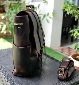 Bolso Mensajero de Cuero Premium, Económico y Elegante, Bolso de Hombro para Portátil para Hombres, para Negocios, Oficina y Viajes - Product Image 6