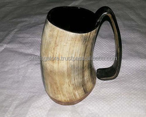 Cuerno Vikingo de Alta Calidad, Pulido, Natural, Estilo Animal, Ecológico, Soporte para Cuerno para Beber, Hecho a Mano, para Cerveza, Precio Económico - Product Image 2