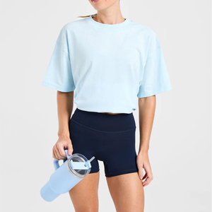 Camisetas de Mujer al por Mayor de Alta Calidad, Camisetas de Manga Corta con Estampado Moderno, Camisetas de Cuello Redondo para Mujer, Ecológicas y de Secado Rápido - Product Image 5