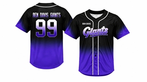 Maillot de baseball Marter Industry Giants pour homme, sublimé, anti-humidité, uniforme d'équipe, manches courtes - Product Image 5