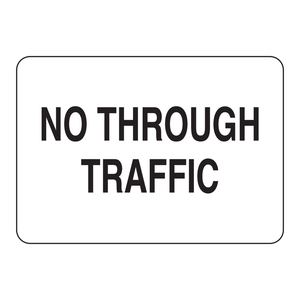 Panneau de signalisation routière Brady No Through Traffic Sign, panneau de restriction d'accès aux véhicules à haute visibilité et réfléchissant - Product Image 2