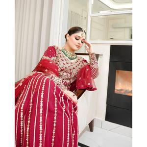 Vestido de diseñador y hermosa Dupatta para ropa de fiesta regional - Product Image 2