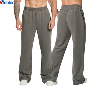 Pantalones Deportivos de Moda para Hombre, Estilo Flare, Pierna Ancha, Color Sólido, Transpirables, Ecológicos, Holgados, con Bolsillos, Cintura Elástica, para Gimnasio - Product Image 6