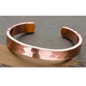 Handmade Solid Copper Cuff Bracelet Minimalist Jewelry Luxury Metal Bracelet Exquisite Design - Product Image 6