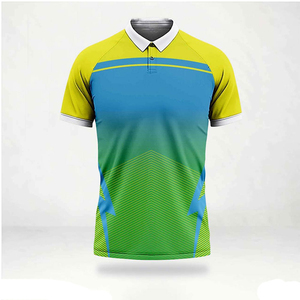 บริการผลิตเสื้อคริกเก็ตแบบ OEM พร้อมโลโก้แบบซับลิเมชั่นตามสั่ง เสื้อแขนสั้นระบายอากาศได้ดี ดีไซน์ใหม่สำหรับทุกเพศ ผู้ผลิตเสื้อผ้าขายส่ง - Product Image 3