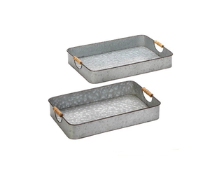 Bandeja Rectangular Rústica de Metal para Servicio Rápido en Bodas, Restaurantes, Fiestas de Ramadán, Bandeja de Exhibición para Iftar, Bandejas de Metal para Servir en el Hogar - Product Image 6