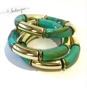 Bracelets classiques en résine acrylique pour femmes H a CRAFT, transparents et colorés, avec fleurs séchées, modèle artisanal Anniversaire HAC-611 - Product Image 6