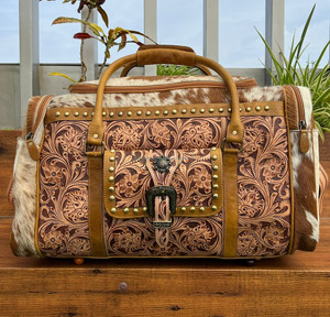 2025 nouveau sac polochon en cuir personnalisé usiné à la main en cuir de vachette sac de week-end à la main grand voyage vacances vacances sacs - Product Image 2