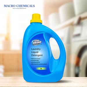 Eco Friendly Malaysia OEM Green Biodegradable Antibacterial Laundry Liquid Detergent Plant Based Front <b>Top</b> <b>Load</b> Machine 5L Blue - Product Image 1