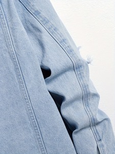 Mens Denim Jean <b>Jacket</b> Trendy Fashion Ripped Denim Male Streetwear <b>Jackets</b> Cowboy Single Breasted Streetwear Coat Winter Fashion - Product Image 5