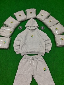 บริการ OEM ชุดวอร์มพรีเมียมผู้ชายผ้าฝ้ายหนานุ่มทรงโอเวอร์ไซส์สำหรับฤดูหนาวปี 2026 ชุดพื้นฐานคุณภาพสูง ไซส์พลัส ขายส่ง - Product Image 5