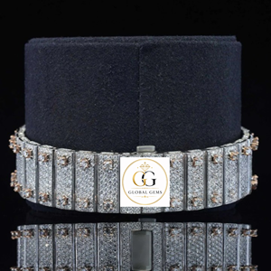 Premium Quality Luxury Iced Out Gold Diamond Watch for Business Parties and Daily Wear Available at Competitive Price from India - Product Image 4