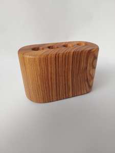 Handcrafted <b>Wooden</b> <b>Toothbrush</b> <b>Holder</b> Natural Bamboo Bathroom Counter Organizer Stand for <b>Toothbrushes</b> and Bathroom Accessories - Product Image 4