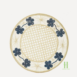 Best Price Eco-Friendly <b>Round</b> Cotton Charger Plates Boho Wicker <b>Placemat</b> Woven <b>Placemat</b> for Table Decoration From HNH CRAFT - Product Image 1