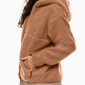 <b>Women's</b> Polar Fleece Jacket Thermal Lining <b>Lightweight</b> Windproof Eco-Friendly Nylon Zip Outerwear Fashion <b>Coat</b> - Product Image 3