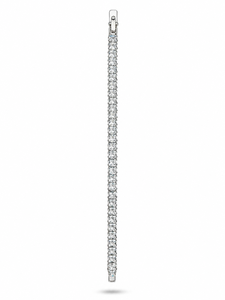 Women's <b>White</b> Silver Plated 925 Silver Lab Grown Diamond Princess Cut D Color Trendy Party <b>Bracelet</b> - Product Image 4