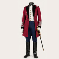 Uniforme de marin classique pour homme, style élégant, tissu respirant en coton/laine polaire, écologique et de qualité supérieure