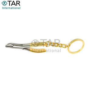 Porte-clés Pince à Dents Dorée – Mini Outil d'Extraction Dentaire – Cadeau pour Dentiste – Instrument Dentaire Portable – Accessoire Anneau de Clés - Product Image 4