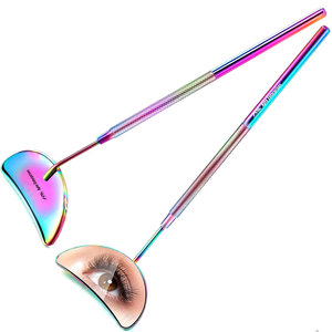 Makeup <b>Mirror</b> For Eyelash Beauty Instruments <b>Small</b> Stainless Steel Eyelash Extension Makeup <b>Mirror</b> Multi Color - Product Image 1