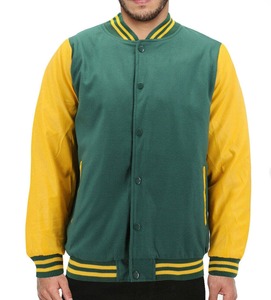 Lightweight Winter Men's Letterman Jacket Custom Made Stand Collar Front Logo High Quality Breathable - Product Image 3