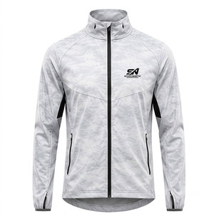 Full Zip <b>Running</b> <b>Winter</b> <b>Jacket</b> For Men Comfortable Athletic Outerwear For Jogging Gym Training Exercise And Outdoor Activities - Product Image 1