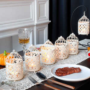 <b>Moroccan</b> Rustic Hexagonal Brass <b>Lantern</b> With Intricate Cutwork Design For Home Decoration - Product Image 3