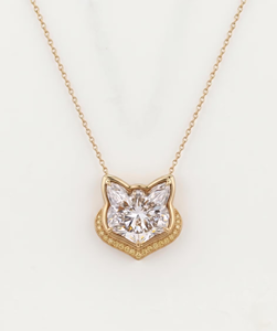 Collar con Colgante Chapado en Oro de 18K para Mujer, con Circonita Cúbica y Cadena de Caja, Joyería Bonita para Uso Diario - Product Image 2