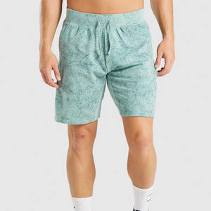 Shorts de sport en coton pour hommes en gros / Shorts de jogging légers et élastiques pour hommes, coupe ajustée, pour entraînement, décontractés, fitness, plage - Product Image 1