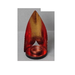 Lanterne en métal en forme de vase en aluminium avec motifs ronds coupés à la main en laiton antique pour la maison Diwali Festive Decor - Product Image 6