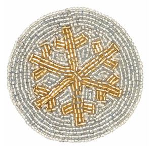 Posavasos de Cuentas de Vidrio con Diseño Floral, Elegante y Decorativo para Té y Café, para Mesas de Comedor, Decoración del Hogar y Regalos - Product Image 2