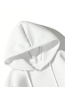 <b>Men's</b> 100% Cotton Hoodies Solid Pattern <b>Pullover</b> Design and Breathable Winter Oversized Custom Made Hoodies <b>For</b> <b>Men</b> - Product Image 6