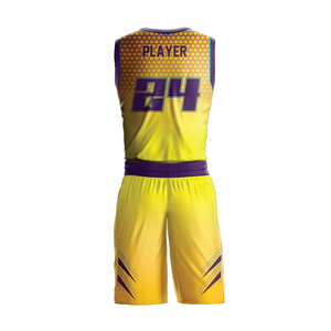 Uniforme de Baloncesto OEM de Alta Calidad, Ropa Deportiva, Jersey y Pantalones Cortos de Baloncesto con Color Personalizado - Product Image 3