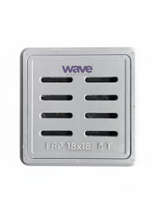 Square Fiberglass DMC Gully Cover 12 <b>X</b> 12 Inch Perforated Drainage Lid <b>Frame</b> High-Intensity Prismatic Grey for Parking Driveway - Product Image 2