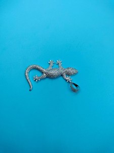 Colgante de Lagarto de Moissanita, Estilo Hip Hop, para Amantes de los Animales, Plata de Ley 925, Joyería Fina, Colgantes y Dijes - Product Image 4