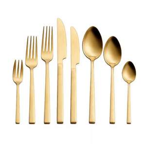 Ensemble de couverts en acier inoxydable au look luxueux |   Cuillère, fourchette et couteau polis pour hôtels et restaurants haut de gamme - Product Image 1