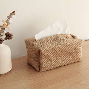 Boîte à mouchoirs en jute écologique – Porte-mouchoirs rustique fait main en fibres naturelles pour la décoration intérieure, les restaurants et l'hôtellerie - Product Image 5